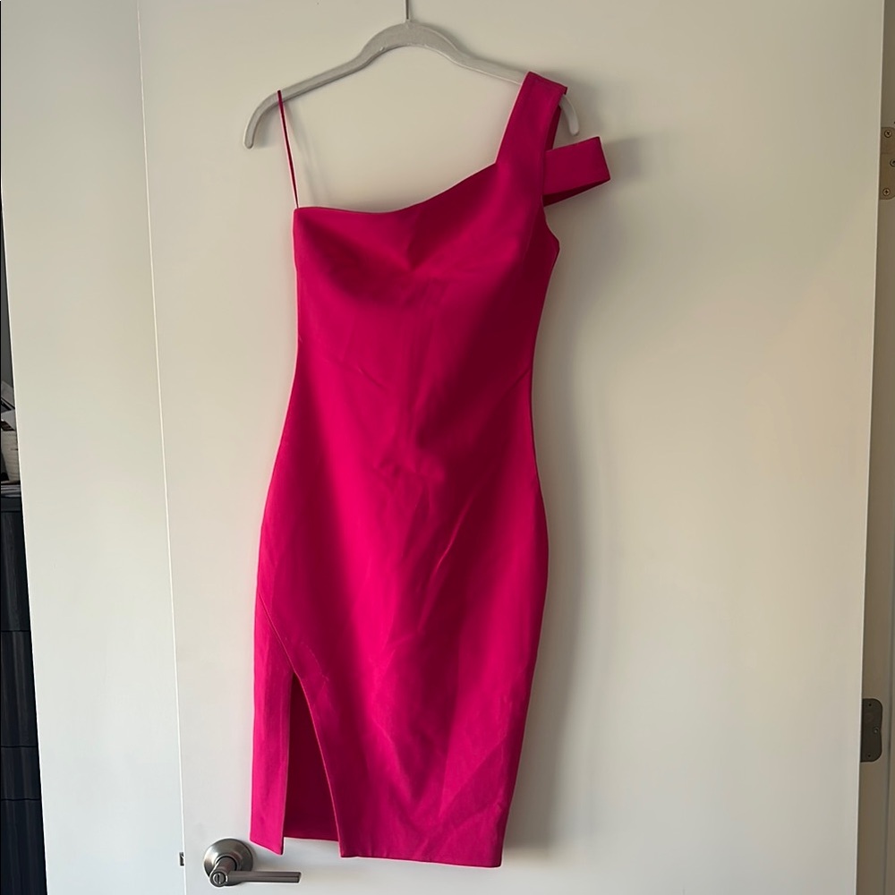 Brand new Likely Pink One-Shoulder Dress